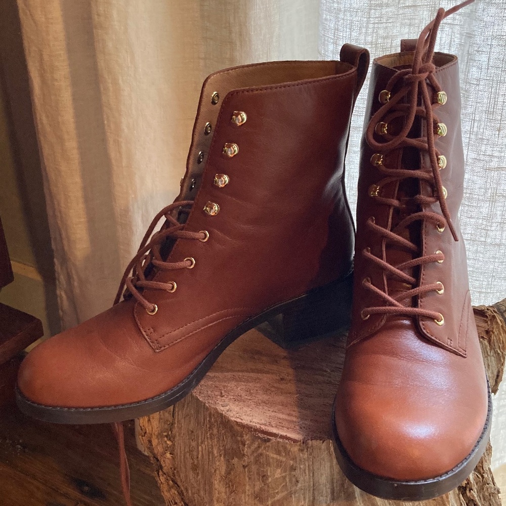 Madewell the Patti lace-up boot 8.5